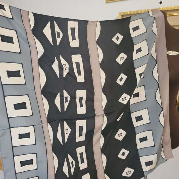 Vintage 90's Silk Scarf by Besley's of Chicago - Picture 1 of 5